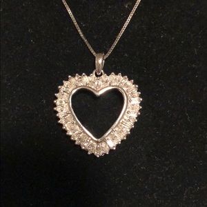 Diamond heart necklace